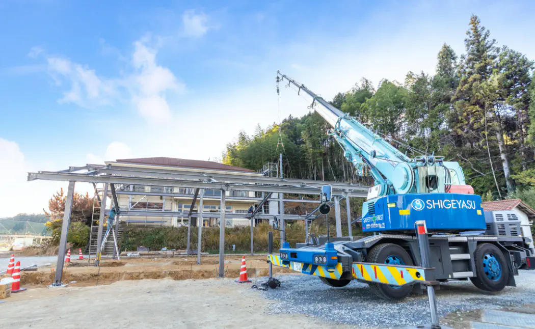 建築工事業の様子